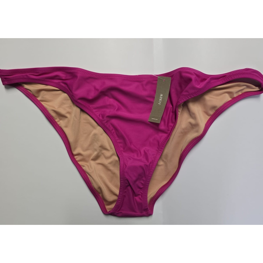 J.Crew Heritage 1989 High Leg Bikini Swim Bottom Womens Size 2X Fucsia BP209
